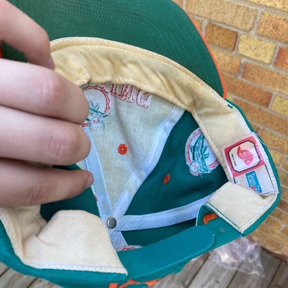 Vintage Miami Dolphins Embroidered NFL Baseball Hat Blue - Picture 7 of 11
